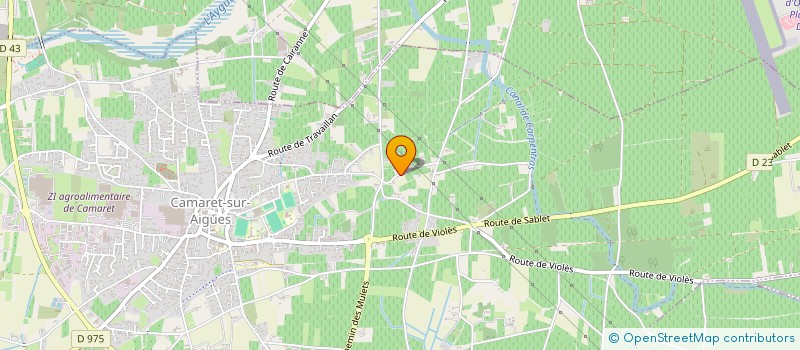 localisation de l'entreprise MONSIEUR HENRI DUFFRENE  CAMARET-SUR-AIGUES