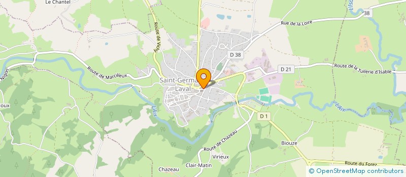 localisation de l'entreprise MONSIEUR HENRI DULAC à SAINT-MARTIN-LA-SAUVETE