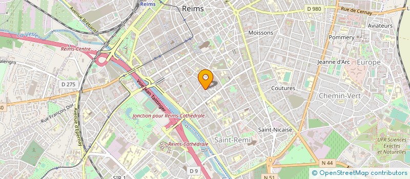 localisation de l'entreprise MONSIEUR HENRI DUMONT à REIMS