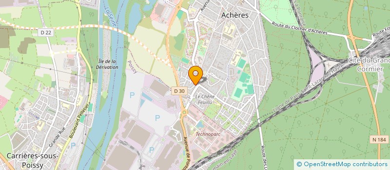 localisation de l'entreprise MONSIEUR HENRI DUPHIL  ACHERES