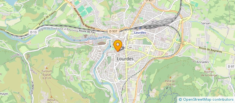 localisation de l'entreprise MONSIEUR HENRI DURAND à LOURDES