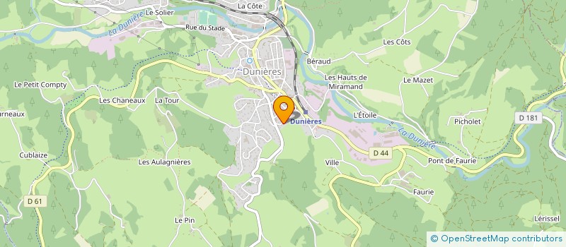 localisation de l'entreprise MONSIEUR HENRI DURIEUX  DUNIERES