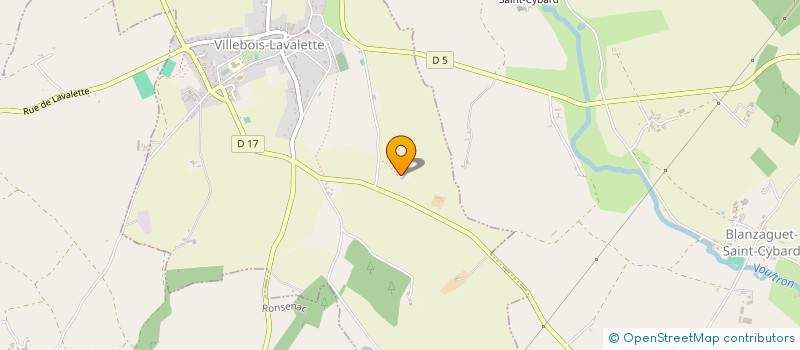 localisation de l'entreprise MONSIEUR HENRI DUSSIDOUR à VILLEBOIS-LAVALETTE