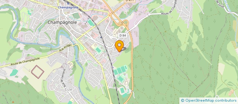 localisation de l'entreprise MONSIEUR HENRI DUSSUCHAL  CHAMPAGNOLE