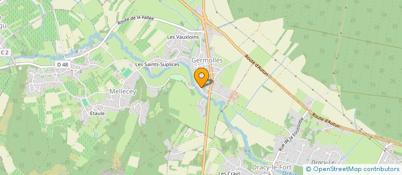 localisation de l'entreprise MONSIEUR HENRI DUTRONCY  MELLECEY