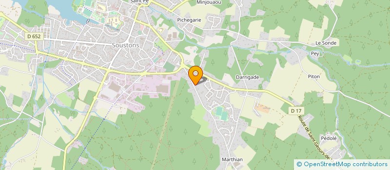 localisation de l'entreprise MONSIEUR HENRI DUVICQ  SOUSTONS