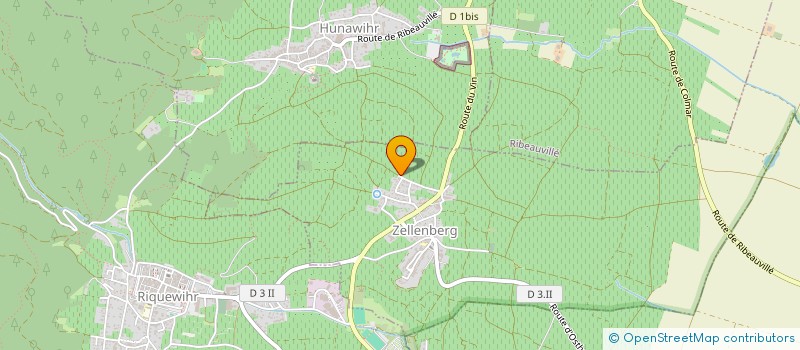 localisation de l'entreprise MONSIEUR HENRI DUWA  ZELLENBERG