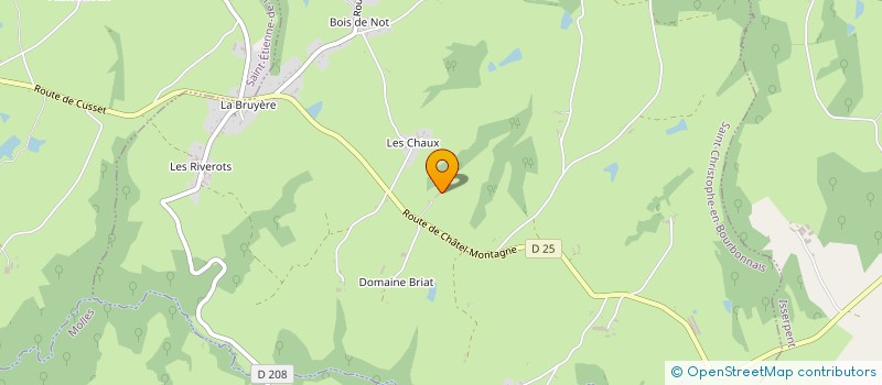 localisation de l'entreprise MONSIEUR HENRI DUZELLIER  SAINT-CHRISTOPHE-EN-BOURBONNAIS