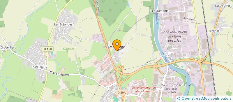 localisation de l'entreprise MONSIEUR HENRI DYKSTRA  PERRIGNY