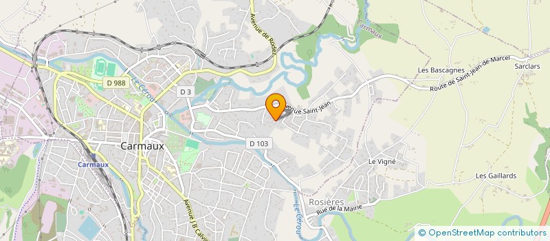 localisation de l'entreprise MONSIEUR HENRI EBBO  CARMAUX