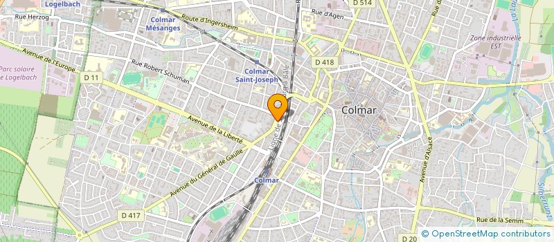 localisation de l'entreprise MONSIEUR HENRI ECKENTSCHWILLER  COLMAR