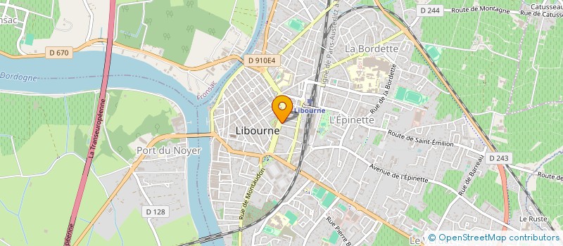 localisation de l'entreprise MONSIEUR HENRI ESCUDE à LIBOURNE