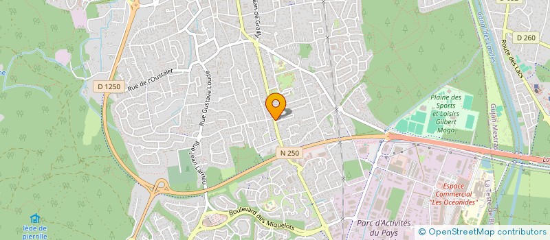 localisation de l'entreprise MONSIEUR HENRI ESPEUT à LA TESTE DE BUCH