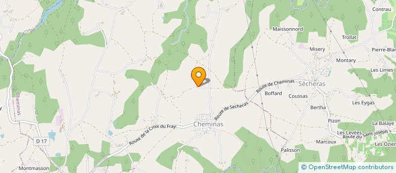 localisation de l'entreprise MONSIEUR HENRI ESTEVE  CHEMINAS