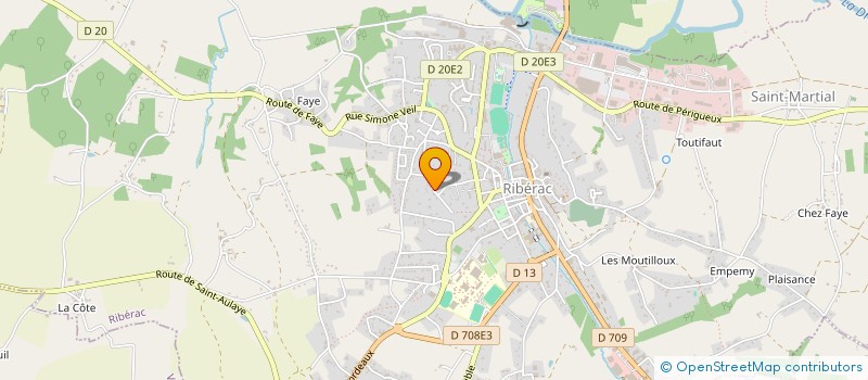 localisation de l'entreprise MONSIEUR HENRI ETCHEVERRIA à RIBERAC