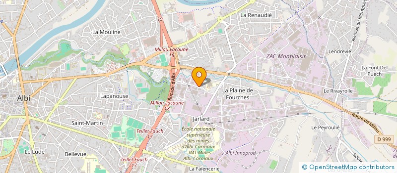 localisation de l'entreprise MONSIEUR HENRI FABRE à ALBI