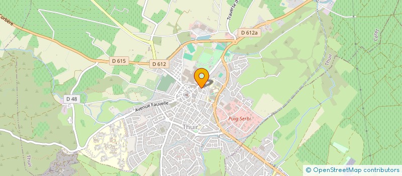 localisation de l'entreprise MONSIEUR HENRI FARINES  THUIR