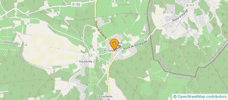 localisation de l'entreprise MONSIEUR HENRI FARJON  UCHAUX