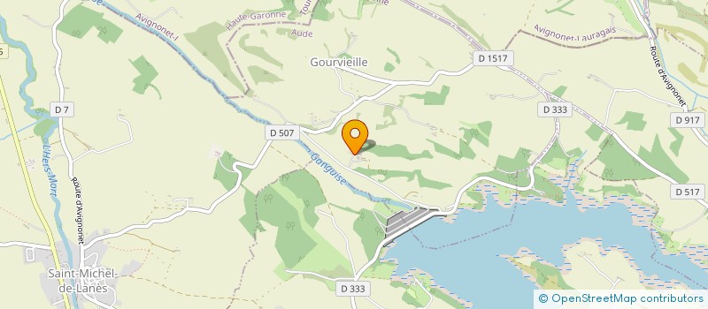 localisation de l'entreprise MONSIEUR HENRI FAURE  GOURVIEILLE