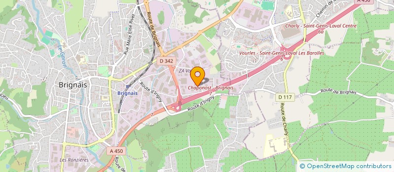 localisation de l'entreprise MONSIEUR HENRI FAURE  BRIGNAIS