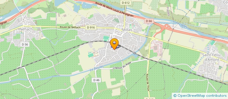 localisation de l'entreprise MONSIEUR HENRI FAURE  MILLAS