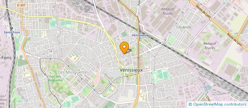 localisation de l'entreprise MONSIEUR HENRI FAURE  VENISSIEUX