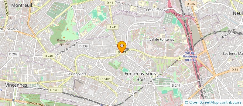 localisation de l'entreprise MONSIEUR HENRI FEDIDA à FONTENAY-SOUS-BOIS