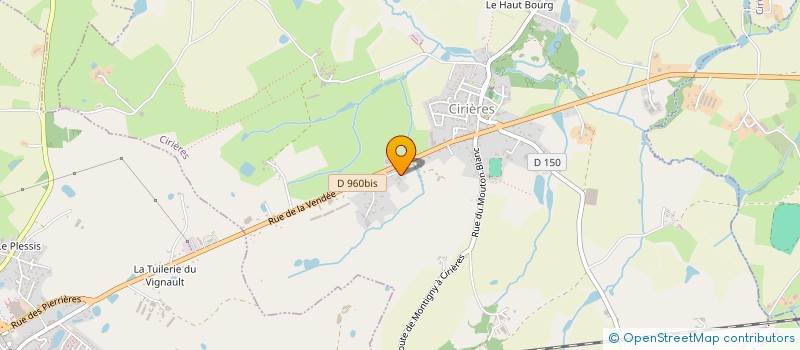 localisation de l'entreprise MONSIEUR HENRI-FILS MORISSEAU  CIRIERES