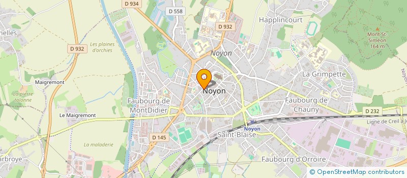 localisation de l'entreprise MONSIEUR HENRI FINET à NOYON