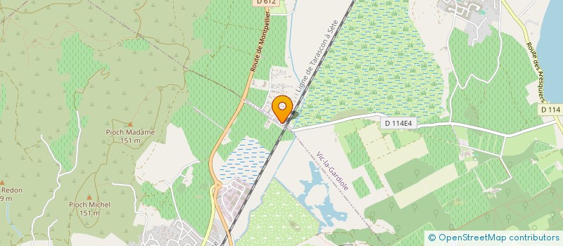 localisation de l'entreprise MONSIEUR HENRI FINOCCHIARO  VIC-LA-GARDIOLE