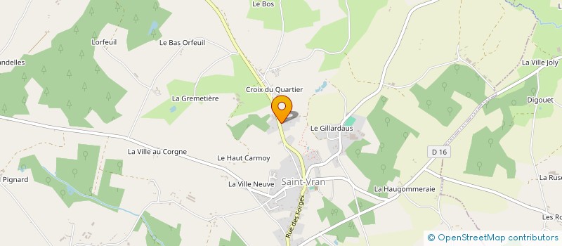 localisation de l'entreprise MONSIEUR HENRI FLACHOT  SAINT-VRAN