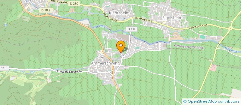 localisation de l'entreprise MONSIEUR HENRI FLORENCE  AMMERSCHWIHR