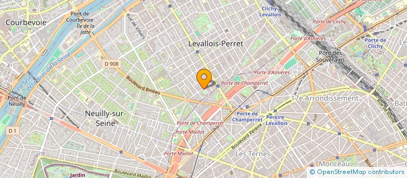 localisation de l'entreprise MONSIEUR HENRI FOUGERAY à LEVALLOIS-PERRET