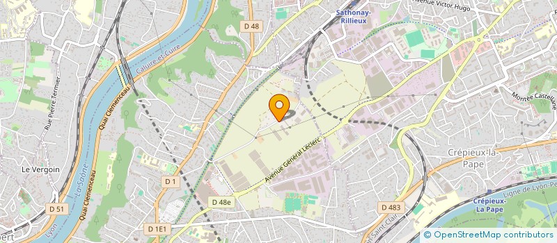 localisation de l'entreprise MONSIEUR HENRI FOURNAND  CALUIRE-ET-CUIRE