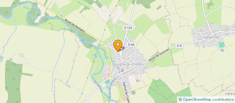 localisation de l'entreprise MONSIEUR HENRI FOURNIER  LIGNY-LE-CHATEL