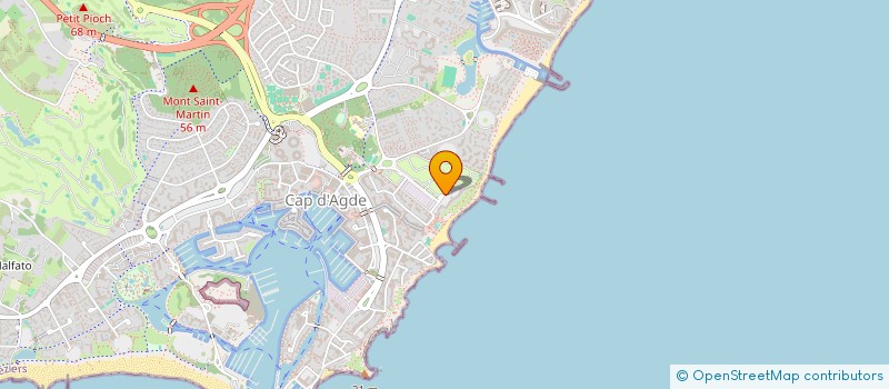 localisation de l'entreprise MONSIEUR HENRI FOURNIER  AGDE