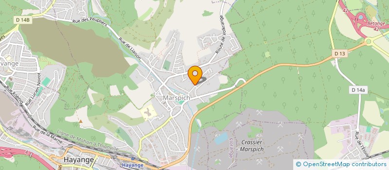 localisation de l'entreprise MONSIEUR HENRI FRANCOIS  HAYANGE