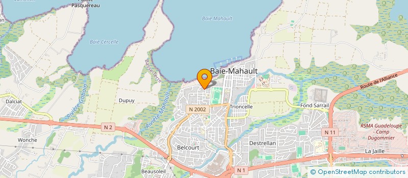 localisation de l'entreprise MONSIEUR HENRI-FRANCOIS ARTAXE  BAIE-MAHAULT