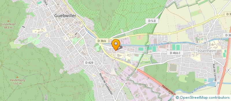 localisation de l'entreprise MONSIEUR HENRI FRISCH  GUEBWILLER