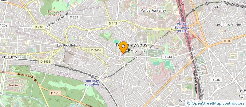 localisation de l'entreprise MONSIEUR HENRI FROGER à FONTENAY-SOUS-BOIS
