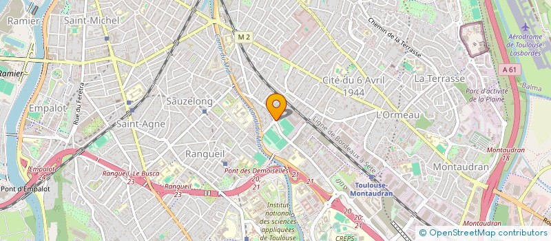 localisation de l'entreprise MONSIEUR HENRI FURLAN  TOULOUSE