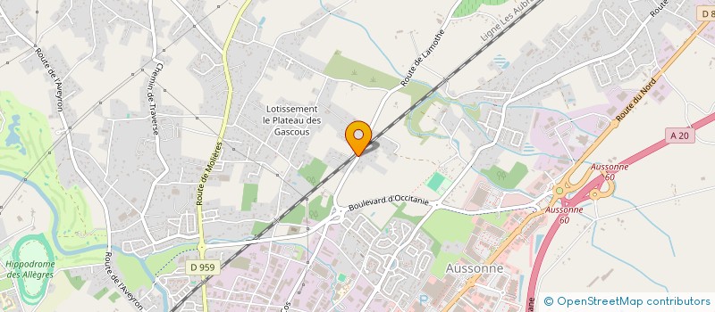 localisation de l'entreprise MONSIEUR HENRI GABARRE  MONTAUBAN