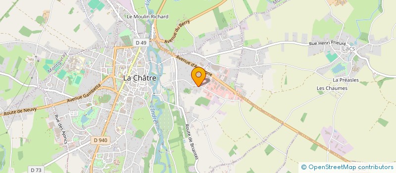 localisation de l'entreprise MONSIEUR HENRI GALONSKE à LA CHATRE