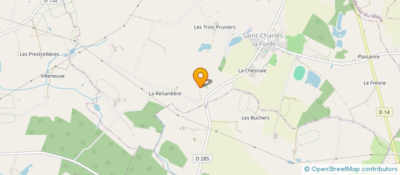 localisation de l'entreprise MONSIEUR HENRI GANDON  MESLAY DU MAINE