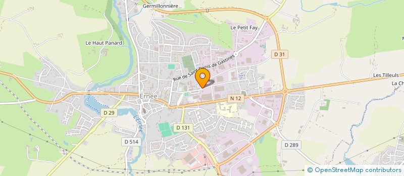 localisation de l'entreprise MONSIEUR HENRI GARNIER  ERNEE