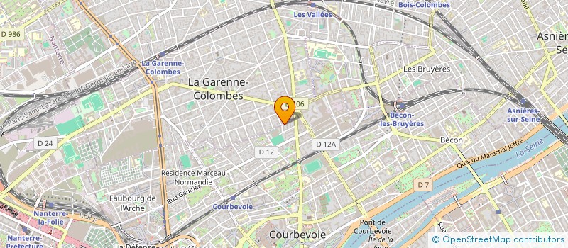 localisation de l'entreprise MONSIEUR HENRI GARNIER DE BOISGROLLIER DE RUOLZ  COURBEVOIE