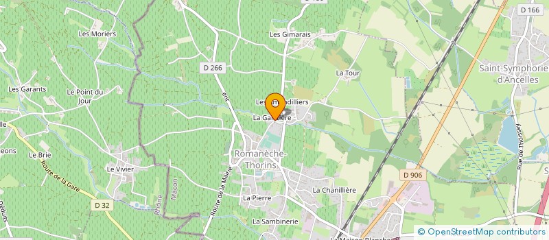 localisation de l'entreprise MONSIEUR HENRI GAUDET à ROMANECHE-THORINS