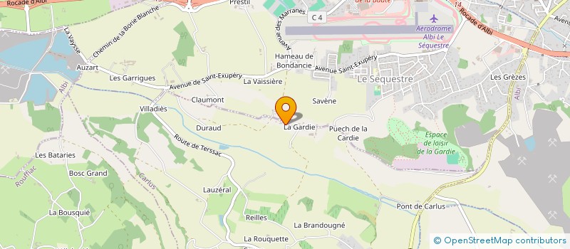 localisation de l'entreprise MONSIEUR HENRI GAUJAL à CARLUS