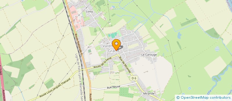 localisation de l'entreprise MONSIEUR HENRI GAUTHERON  VARENNES-LE-GRAND