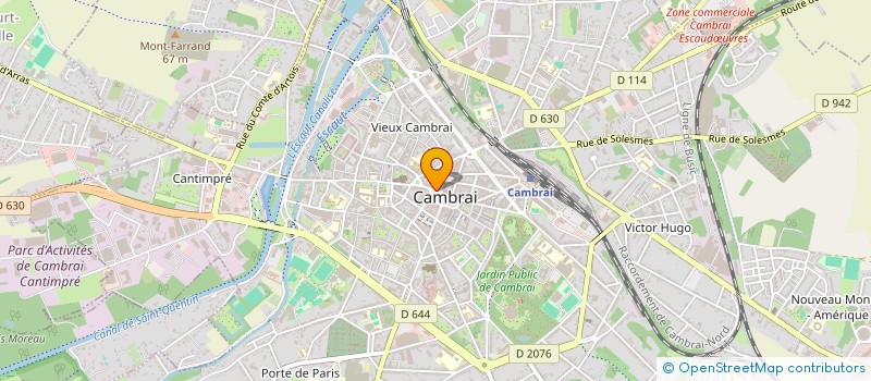 localisation de l'entreprise MONSIEUR HENRI GAUTHIEZ  CAMBRAI